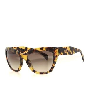 Prada Cat Eye Sunglasses Marbled Tortoise Brown Lens